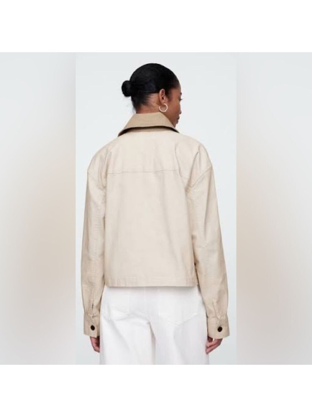 Gap Fall Outdoor Utility Canvas Cropped Chore Barn Jacket Coat XXL NWT - Picture 2 of 4